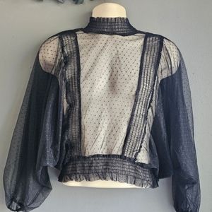 Designer Blashe Size M Black bouse